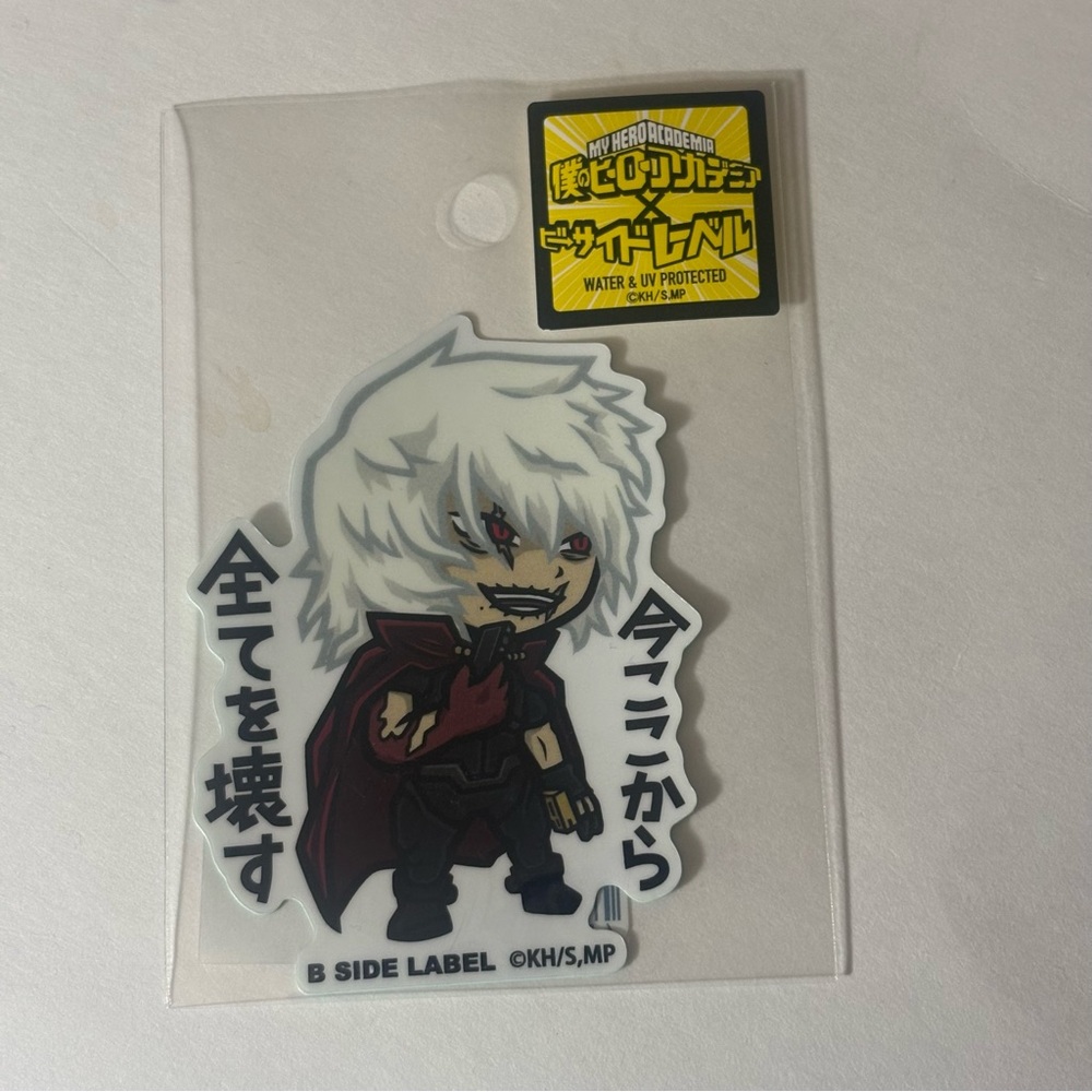 My Hero Academia x B-Side Label Sticker Tomura Shigaraki Disintegration JP LE